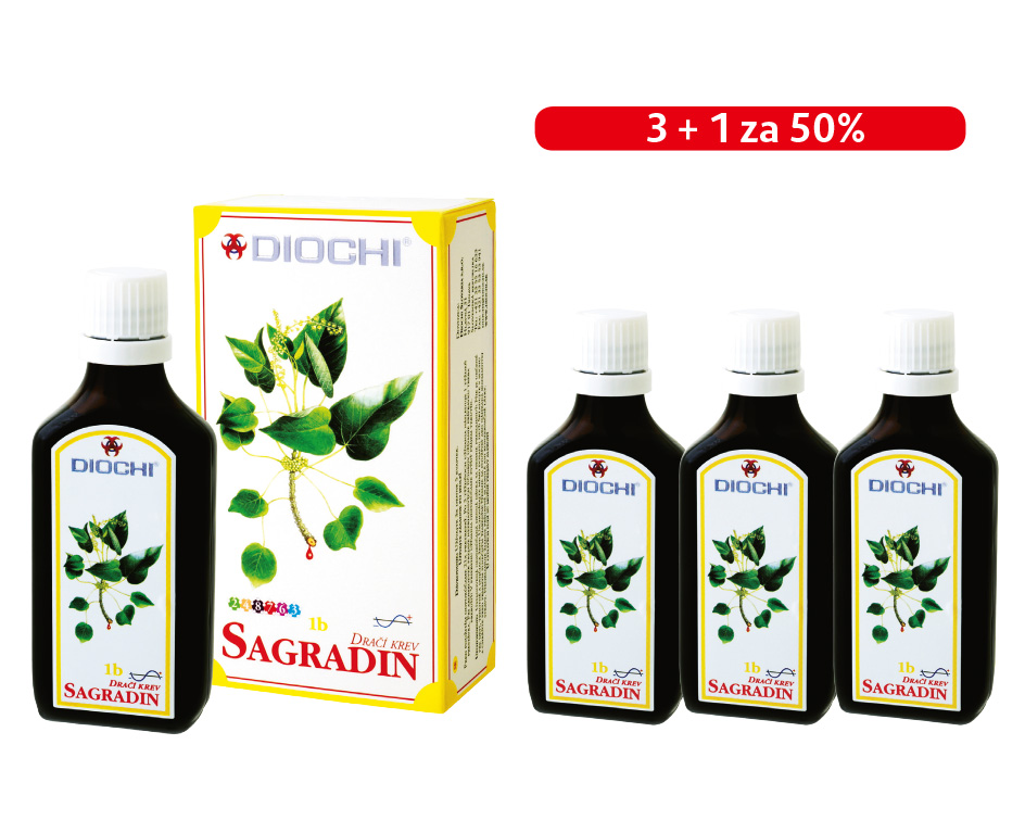 AKCE: Sagradin (Dračí krev) 3+1 za 50%