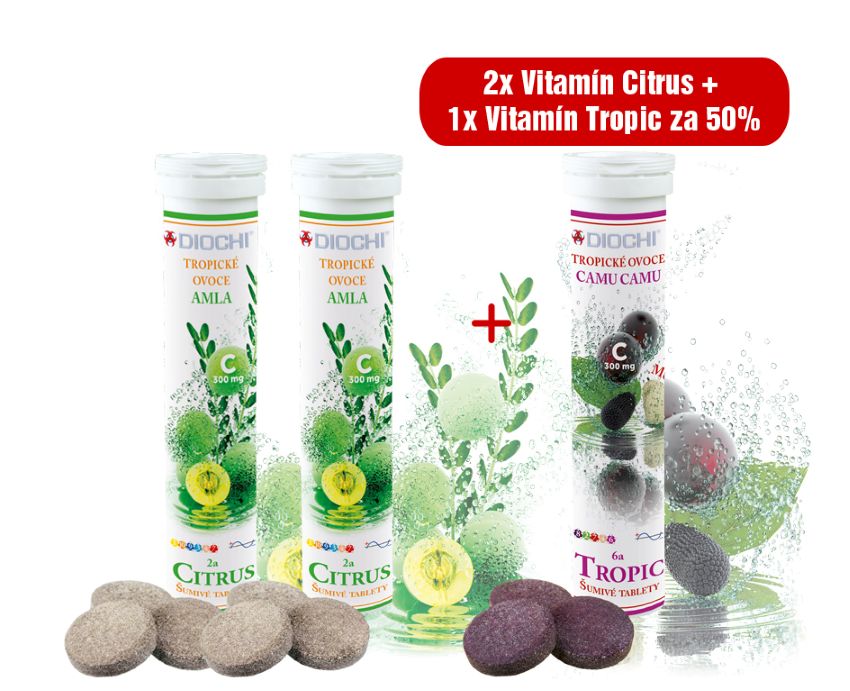 AKCE: 2x Vitamín Citrus + 1x Vitamín Tropic za 50%